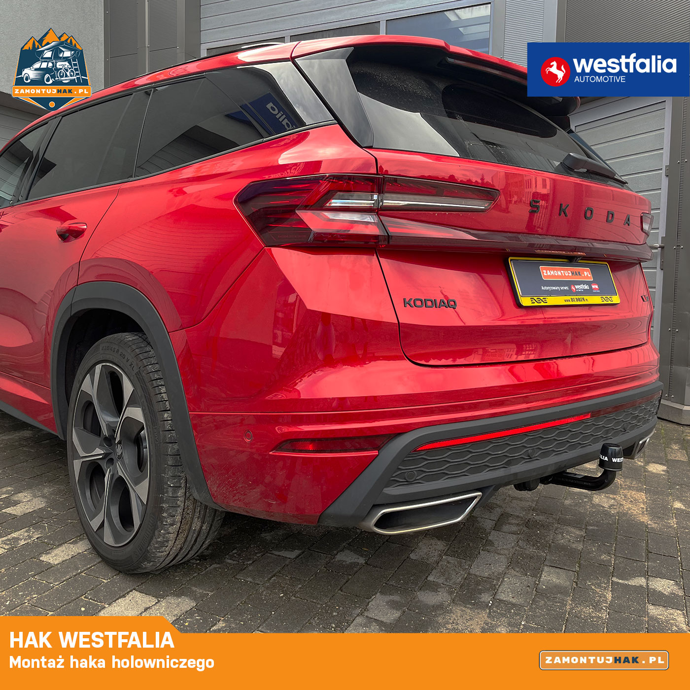 montaż haka do skody